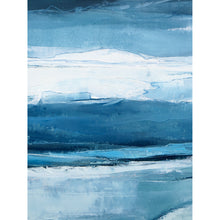 Load image into Gallery viewer, Abstract art piece with blue and white color palette