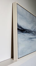 Load image into Gallery viewer, Great White Storm painting by Sarah Knight, sweeping sea and waves in monochrome palette