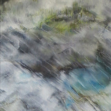 Load image into Gallery viewer, Original pasel of water and cloud reflections called Newtown Nature Reserve IV by Sarah Knight Art