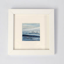 Load image into Gallery viewer, Mini oil seascape by Sarah Knight in white box frame