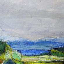 Load image into Gallery viewer, French Landscape II by Sarah Knight Art, mixed media landscape painting in bright colours