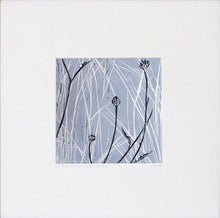 Load image into Gallery viewer, Buds & Grasses in Lemon & Grey OR in Dove Blue & Chocolate by Sarah Knight