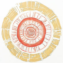 Load image into Gallery viewer, Grooved in Ochre &amp; Burnt Orange by Sarah Knight

