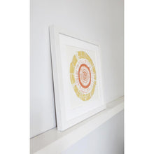Load image into Gallery viewer, Grooved in Ochre & Burnt Orange by Sarah Knight Side White