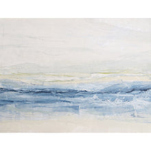 Load image into Gallery viewer, Landscape in Pale Powder by Sarah Knight original semi-abstract mini oil artwork palette knife painting in shades of grey blue and white