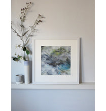 Load image into Gallery viewer, Original pasel of water and cloud reflections called Newtown Nature Reserve IV by Sarah Knight Art
