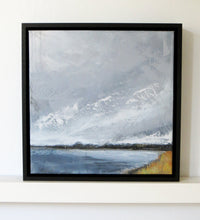 Load image into Gallery viewer, Moody seascape painting by Sarah Knight framed
