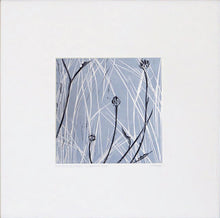 Load image into Gallery viewer, Buds &amp; Grasses in Lemon &amp; Grey OR in Dove Blue &amp; Chocolate by Sarah Knight
