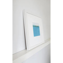 Load image into Gallery viewer, Landscape in Welsh Teal by Sarah Knight White Frame
